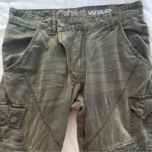 Speed and Strength Dogs of War Green Motorcycle Pants Armored Knees 32x32 - Picture 10 of 16